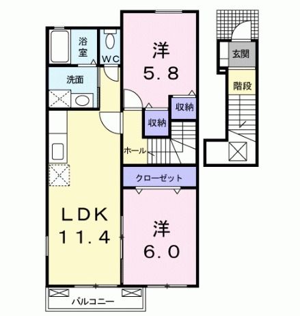 ブローマン杉Ａの間取り