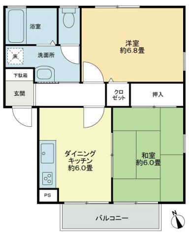 【フォブール鶴見Ａの間取り】