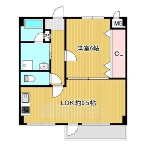 名古屋市瑞穂区上山町のマンションの間取り