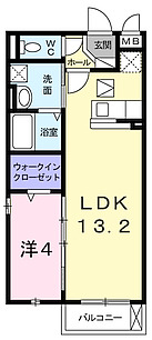 ソレイユＭの間取り