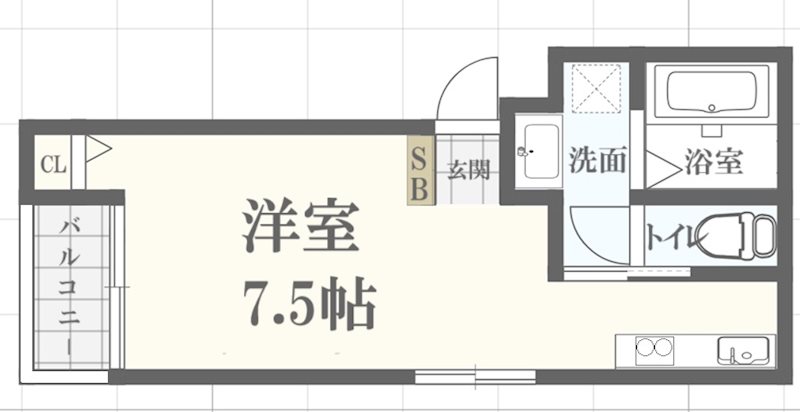 ワコーレヴィータ神戸上沢通サウスの間取り