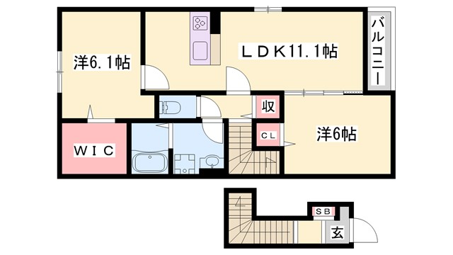 アイリス・KIIIの間取り