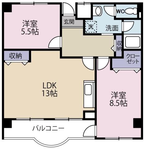 メゾン・ド・はやまの間取り