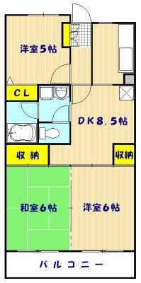 富士見市羽沢のマンションの間取り