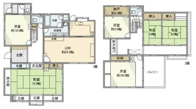 【江戸川台東4丁目戸建の間取り】