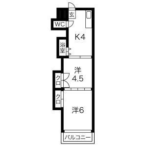 茶所フォートの間取り