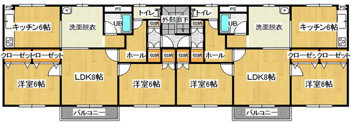 ベリスタタウン富岡の間取り写真