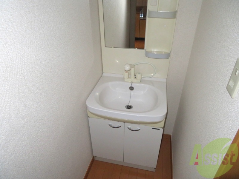 洗面設備　シャンプードレッサーなので身支度しやすそうですね。