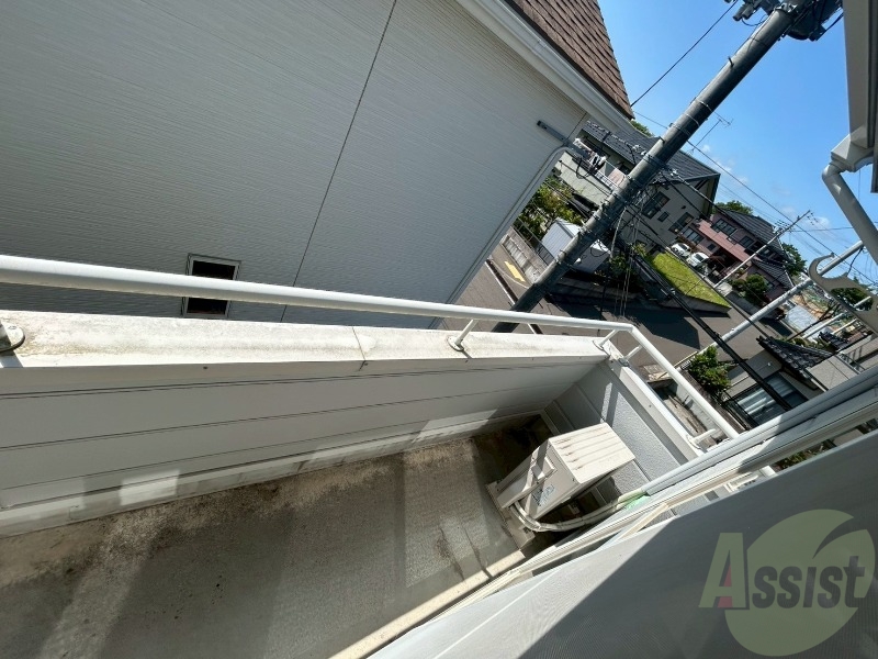 バルコニー　お洗濯物もしっかり干せる広さのあるバルコニーです。