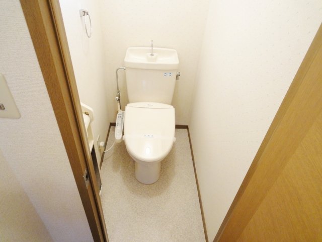 トイレ　写真は別号室のものです。