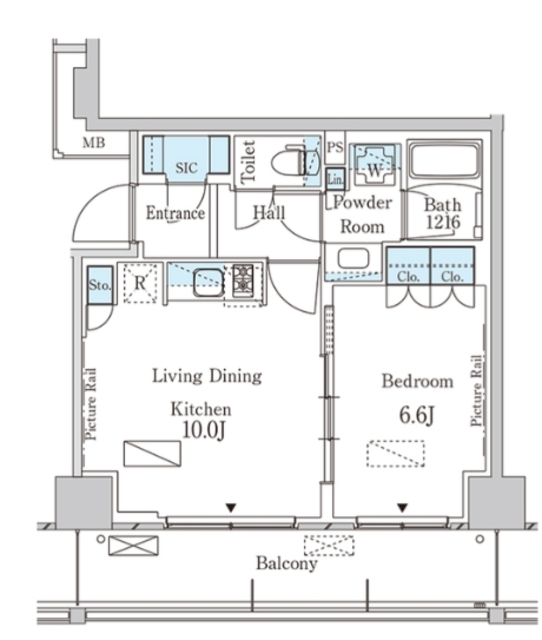パークアクシス横濱大通り公園の間取り