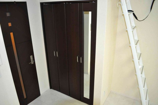 その他部屋・スペース　収納スペースとロフトに続くはしごです