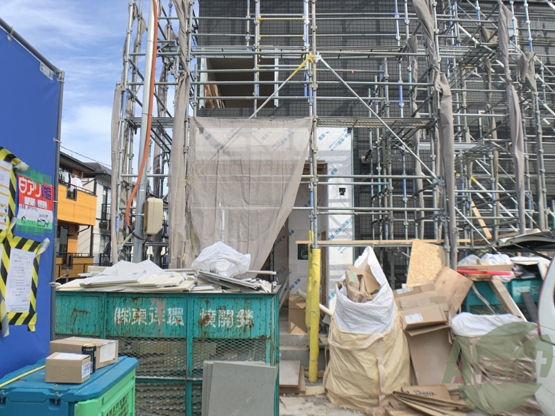 居室・リビング　現在建築中の為、外観写真のみになります。