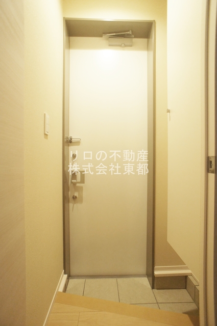玄関　下駄箱付なので、玄関はいつでもスッキリ片付きますね☆