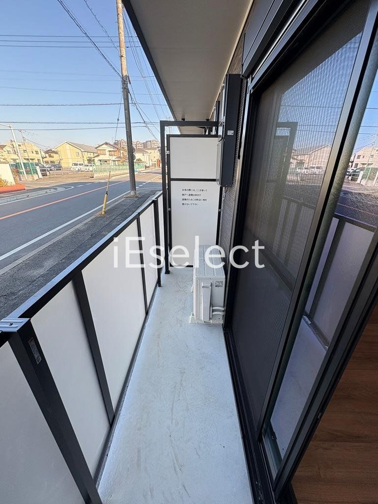 バルコニー　お洗濯物はこちらで