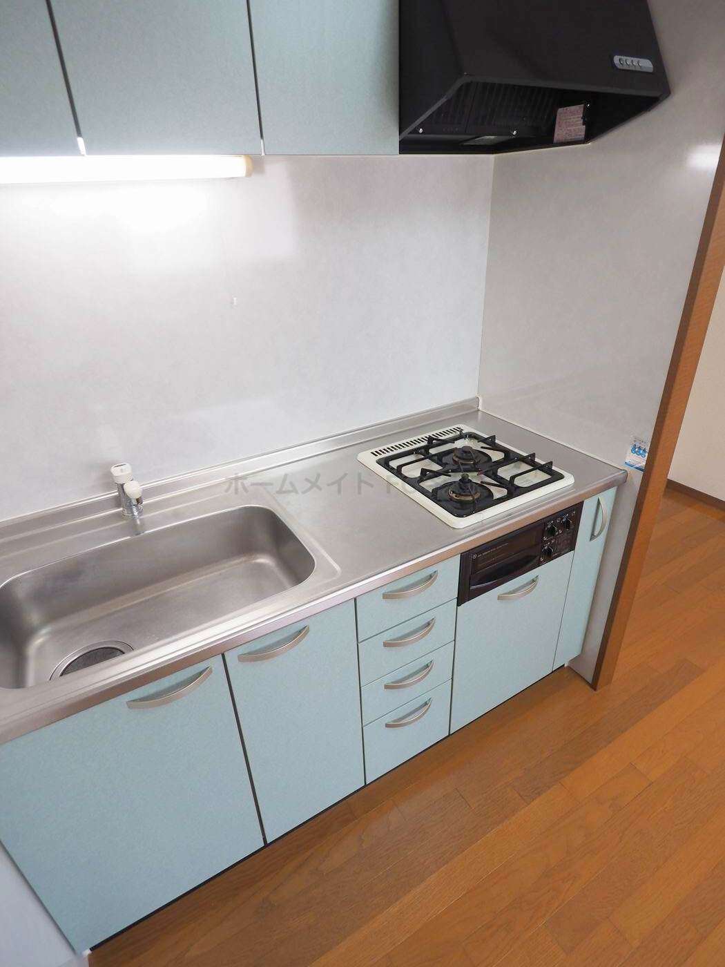 キッチン　２口ガスシステムキッチン♪