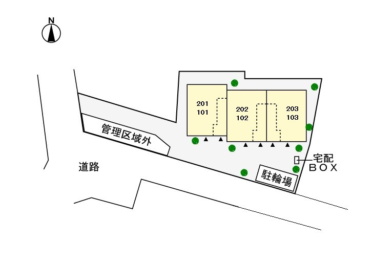 駐車場　配置図