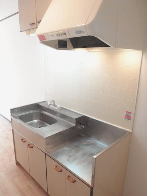 キッチン　ガスコンロ設置可