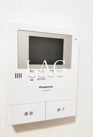 セキュリティ　モニター付きインターフォンです。