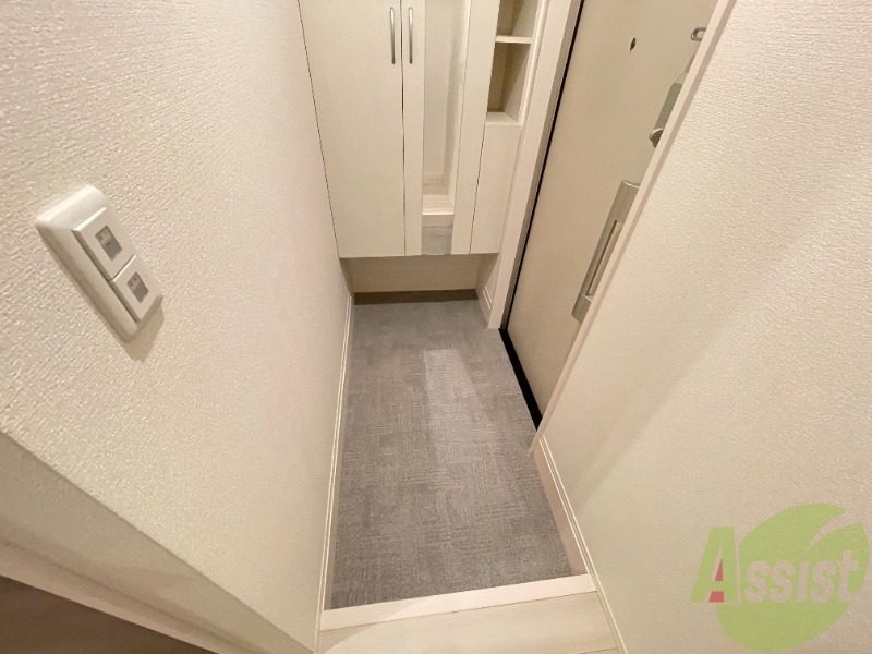 玄関　フラットな玄関！