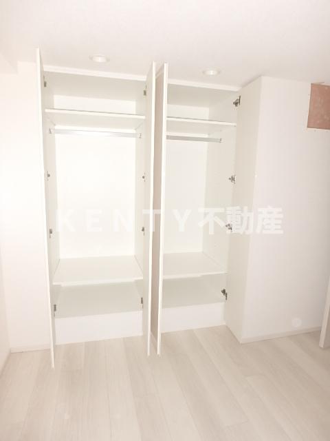 収納　たっぷりとした収納スペースです