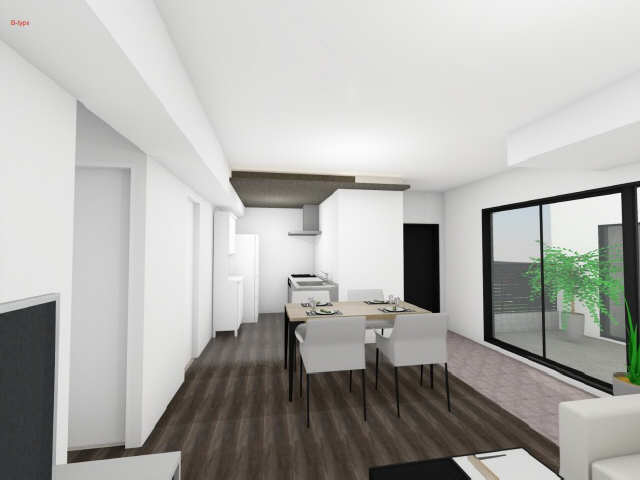 居室・リビング　画像内の家具家電はCG加工しており物件に付帯されません。