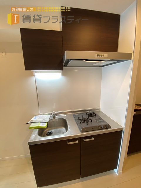 キッチン　２口コンロ設置済