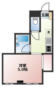 間取り図　※退去前につき他部屋の参考間取です