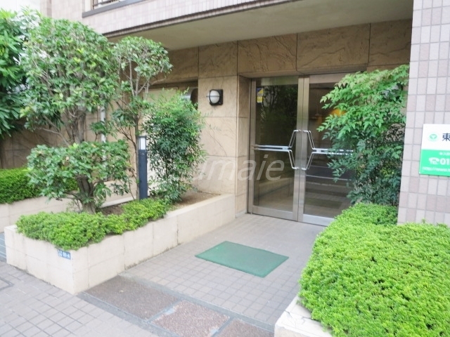 エントランス　エントランスは緑に囲まれていていいですね♪