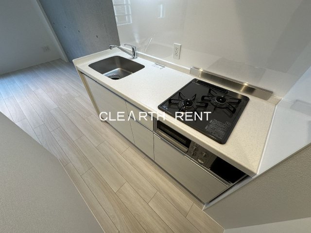 その他設備　ガス2口コンロのシステムキッチン