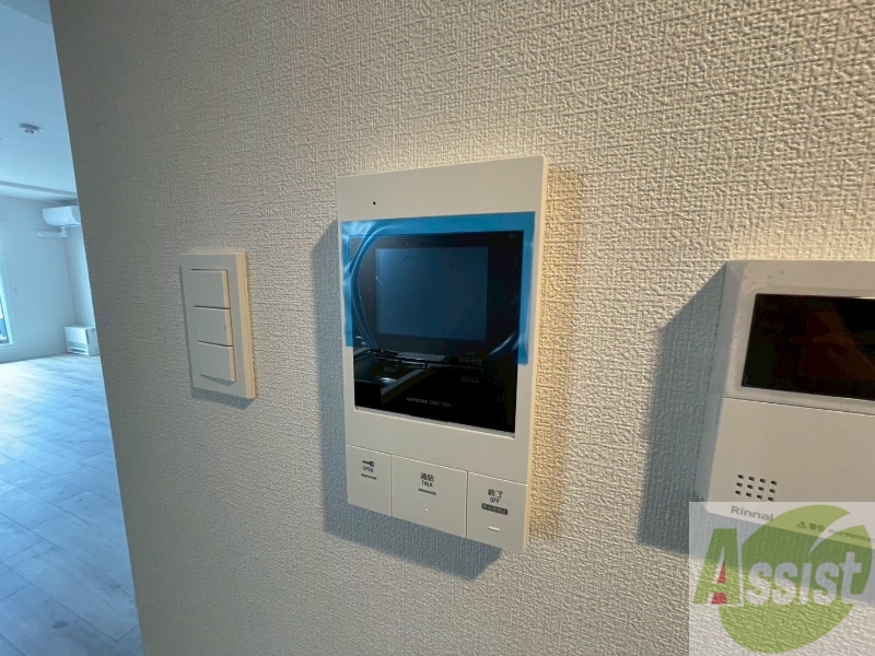 セキュリティ　ＴＶモニター付インターホンです。来客者の顔が見えるので安心！
