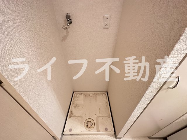 洗面設備　スペースが確保できる洗面所です