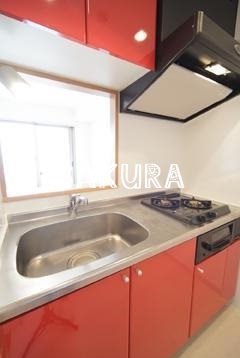 キッチン　グリル付き2口ガスキッチン♪