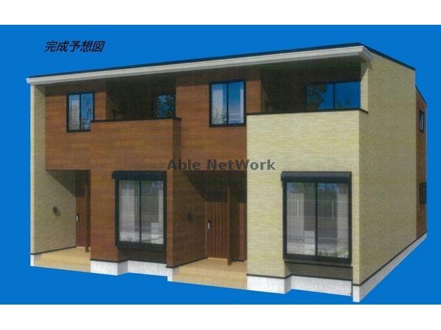 建物外観　建築中