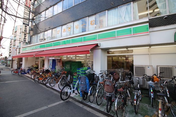 コンビニ　ローソンストア１００住ノ江御崎店（コンビニ）まで500m