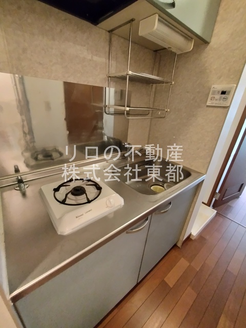 キッチン　１口ガスコンロ設置済！お引越し後すぐにお料理できます☆