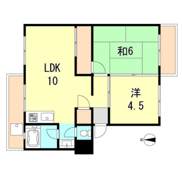 宮川荘の間取り写真