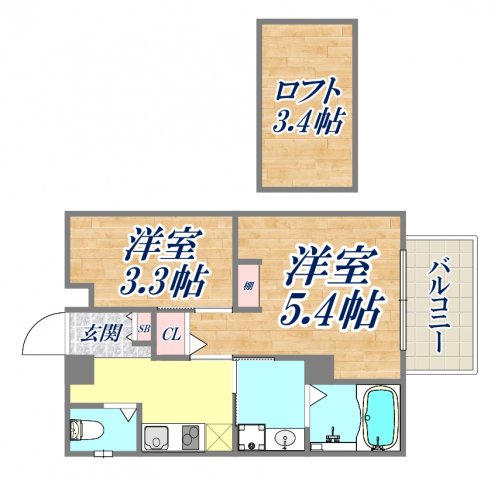 エヌエムキャラントドゥの間取り写真