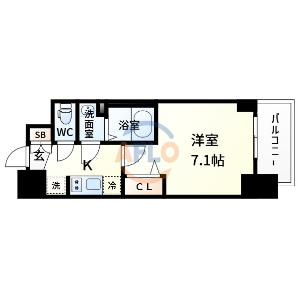 プレサンス新大阪ストリームの間取り写真