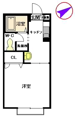 USジャンクション D棟の間取り写真