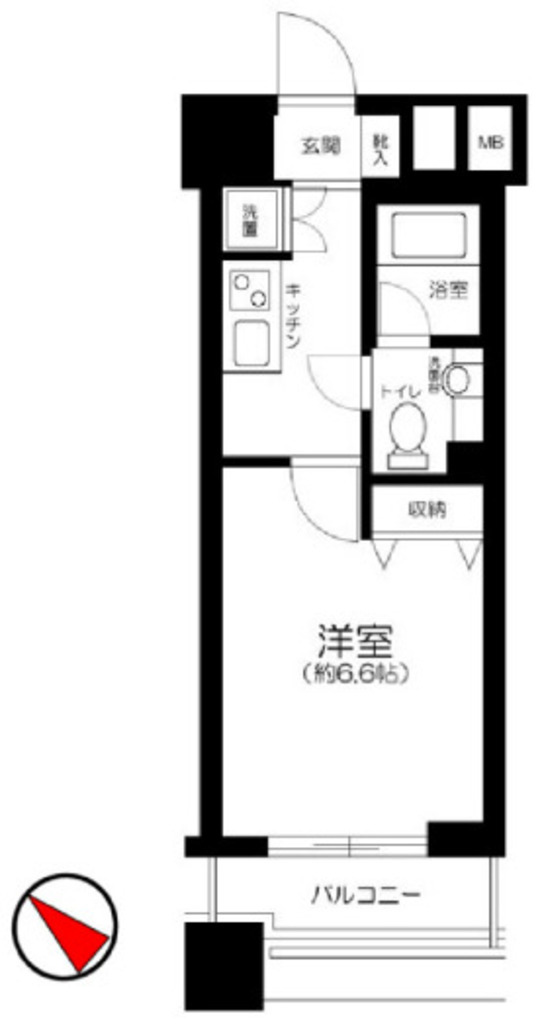 ファーストリアルタワー新宿の間取り写真
