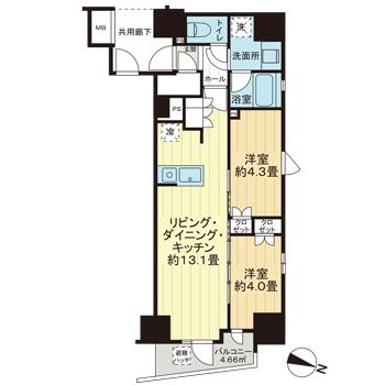ネベル仙台一番町recentの間取り写真