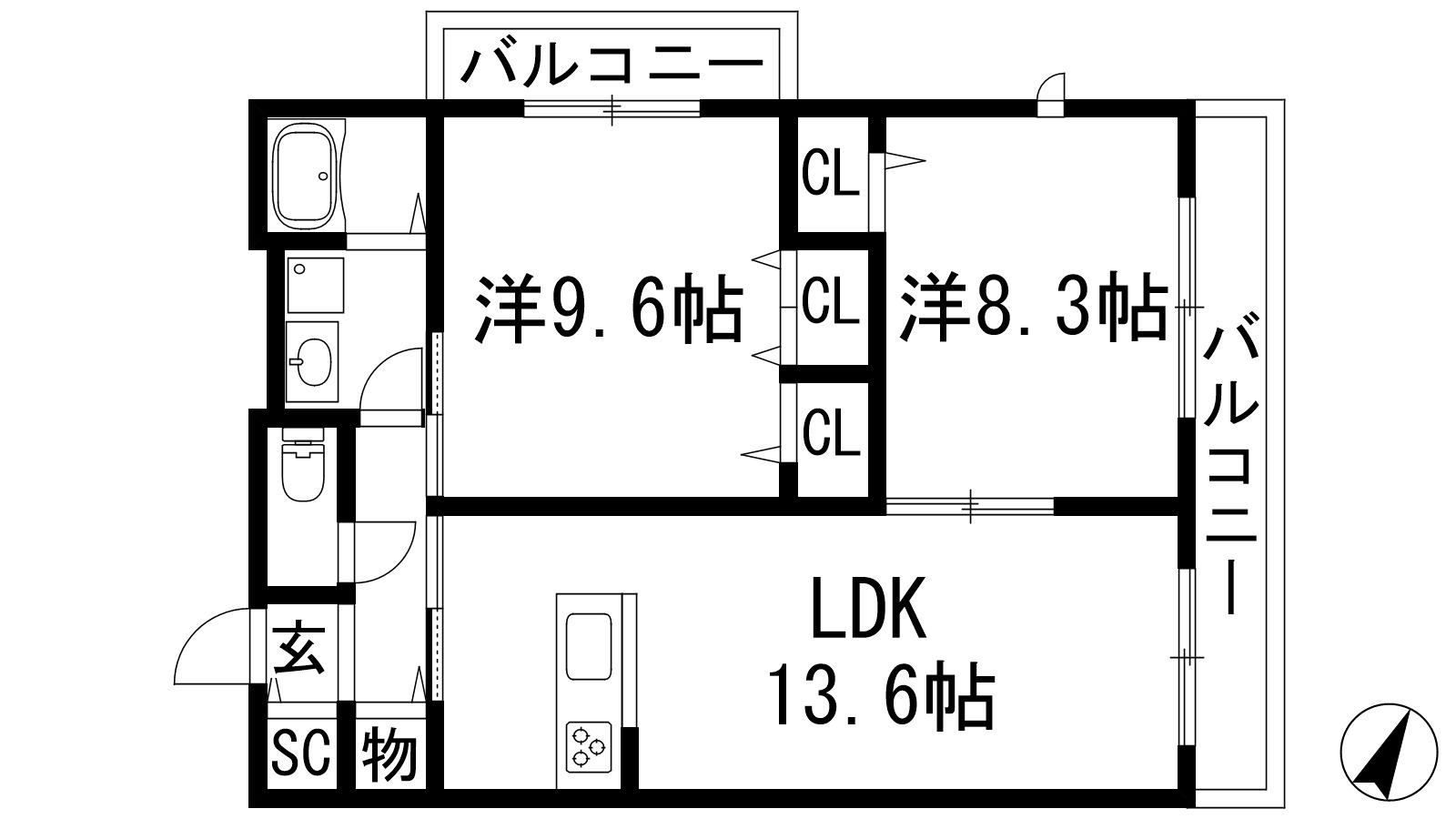 イデアーレ伊丹の間取り写真