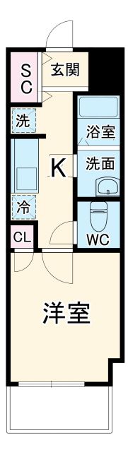 KDXレジデンス天王町の間取り写真
