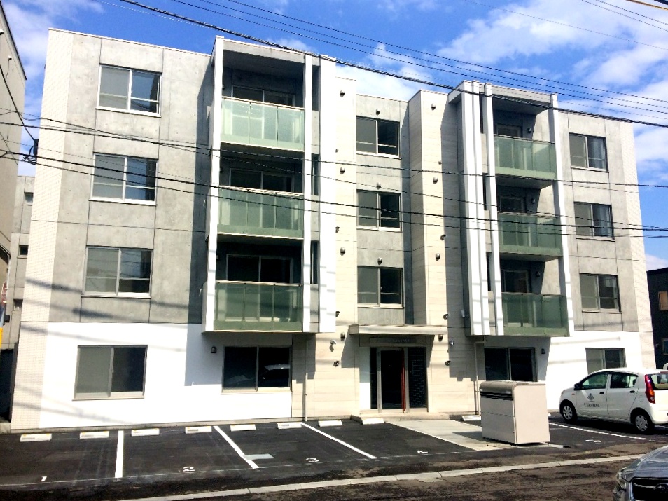 建物外観　人気の都市ガス採用の１ＬＤＫマンションです♪