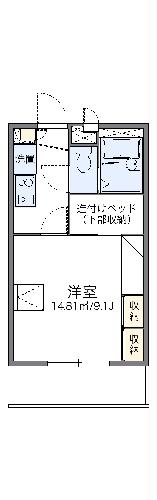 レオパレス多田４の間取り