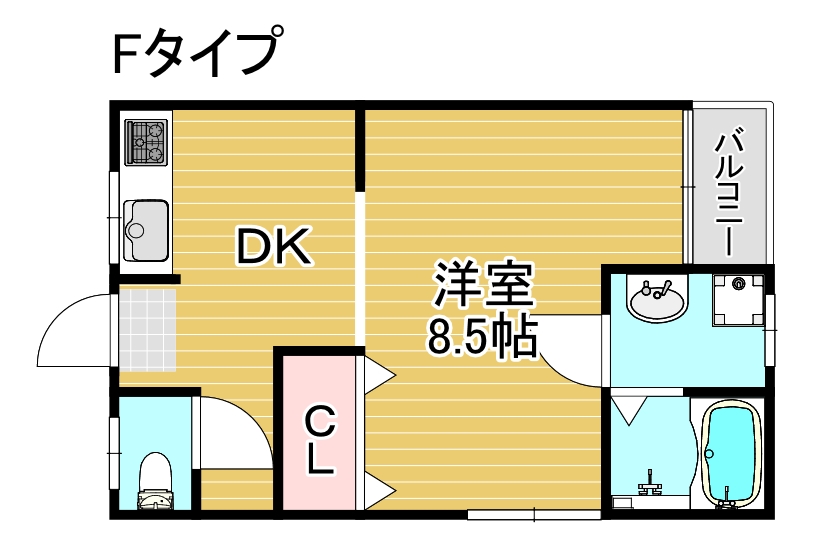 大阪市西成区潮路のマンションの間取り