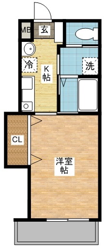 西彼杵郡長与町嬉里郷のマンションの間取り