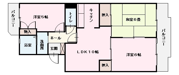 サンハイムヒルの間取り