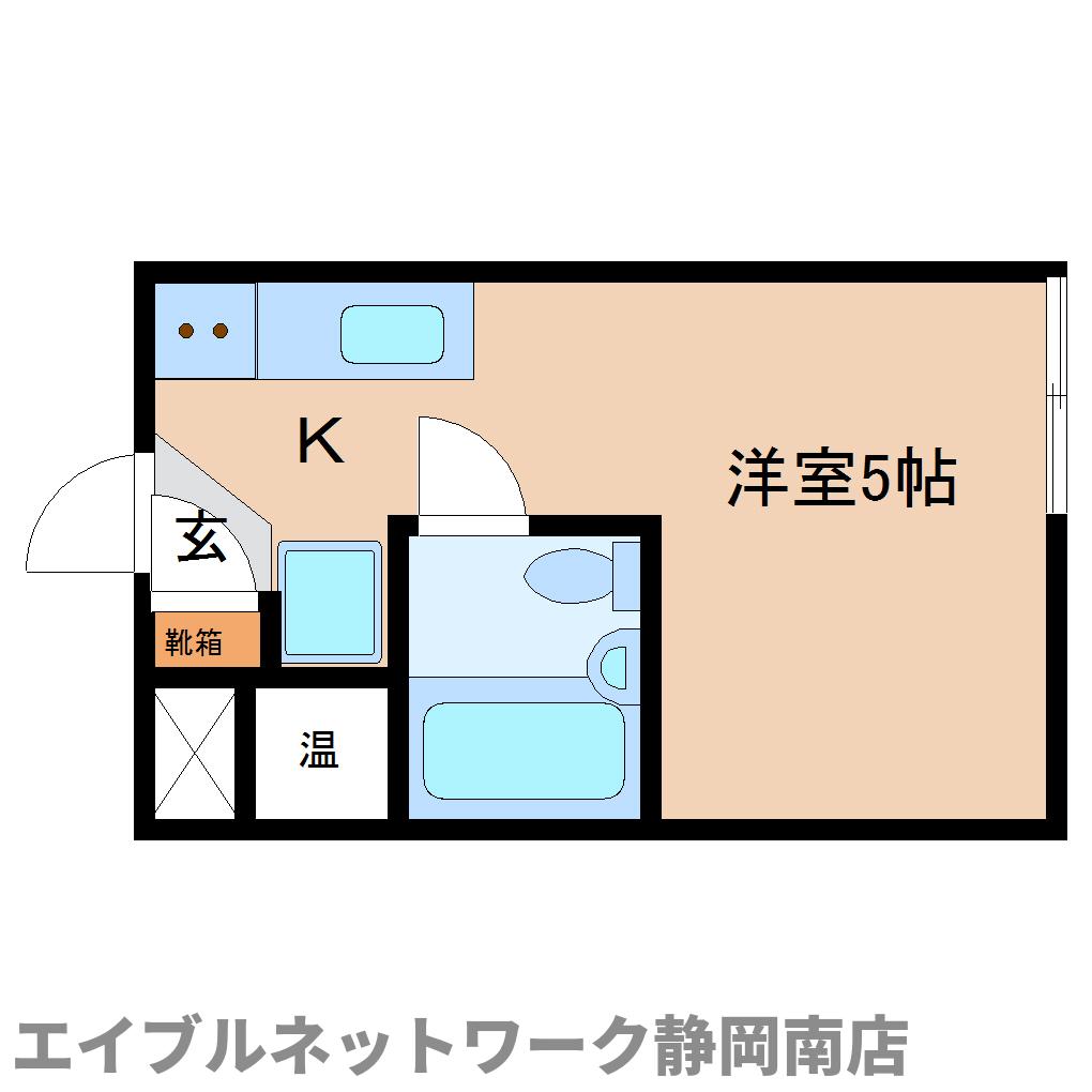 静岡市駿河区新川のマンションの間取り